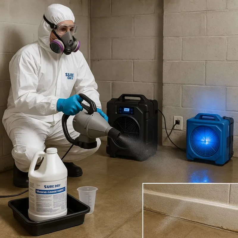 Sanitization and Odor Removal process in North Tustin, CA