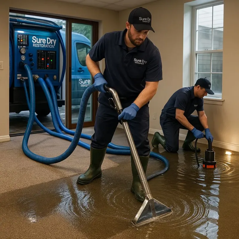 Water Extraction and Removal process in North Tustin, CA